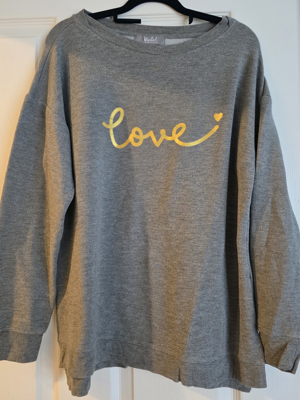 Mudd Grey 'Love' Crewneck Sweatshirt